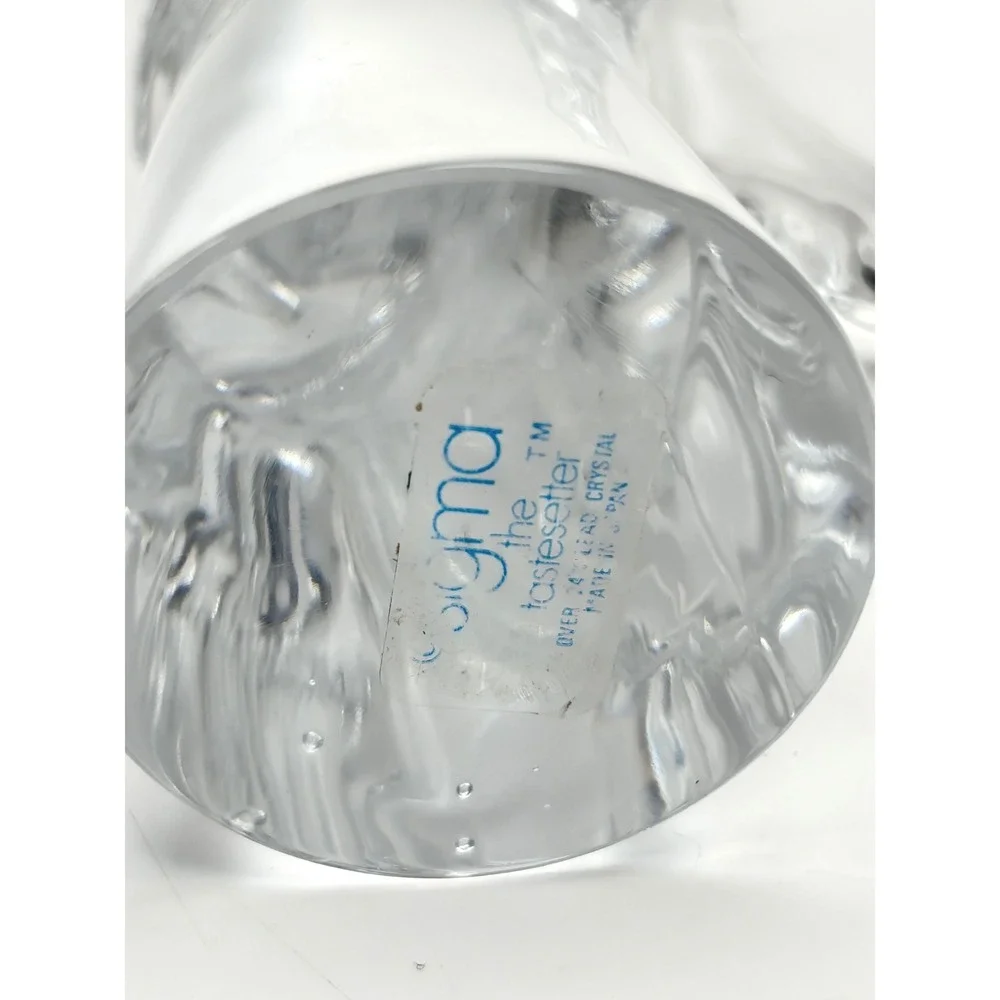 Vintage Sigma Crystal Angel Figurine Sculpted Clear Glass Halo Christmas Decor